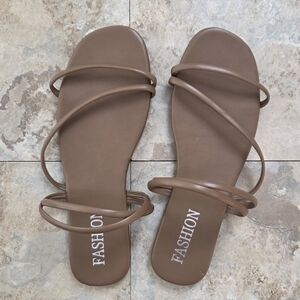 Fashion Brown Strappy Women's Sandals